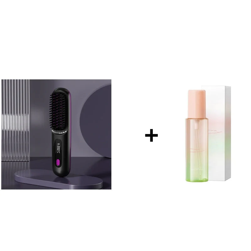 💖Neujahrs-Sonderangebot: 50 % Rabatt💖 Kabelloser, keramisch beheizter Haarglätter-Kamm -Remifa® - Image 13