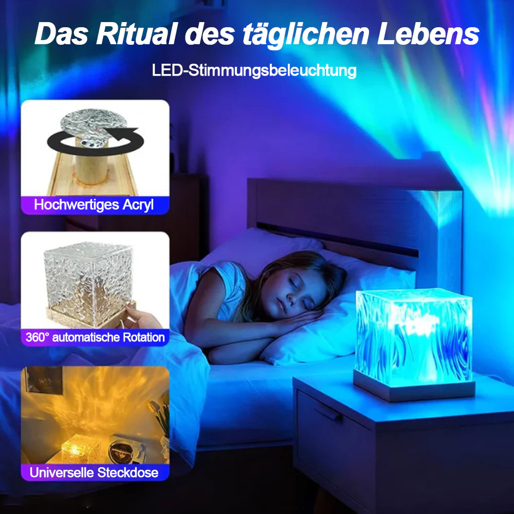 💥2026 Aktion: 50% Rabatt💥Nordlicht-Traum Projektor 2026 – 16-Farben-Aurora-Lampe, stimmungsvolle Beleuchtung für Schlafzimmer, moderne Deko-Leuchte für Zuhause - Image 5
