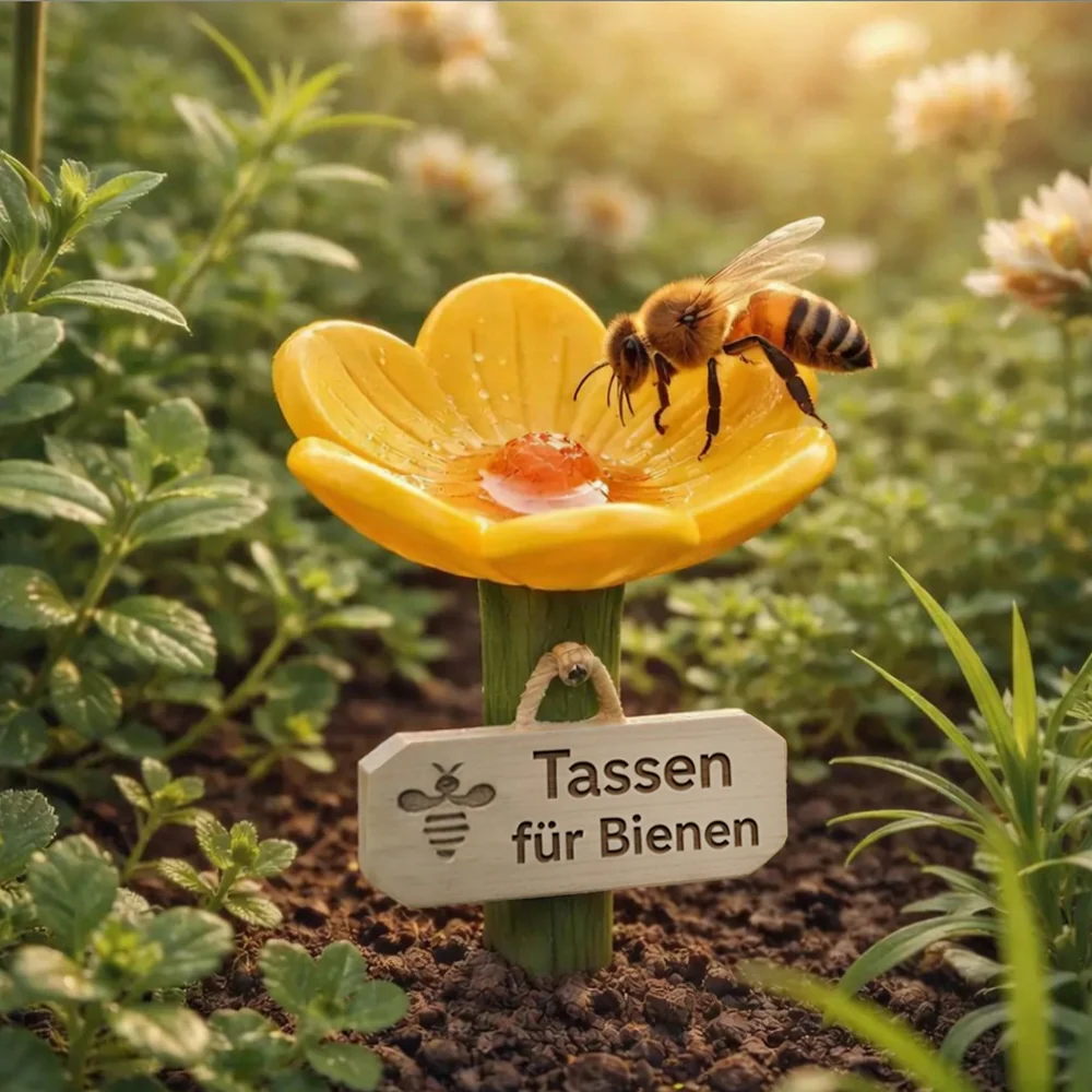 ⏰Nur für kurze Zeit 50 % Rabatt🐝Blumenförmige Bienen-Tränke💧 - Image 9