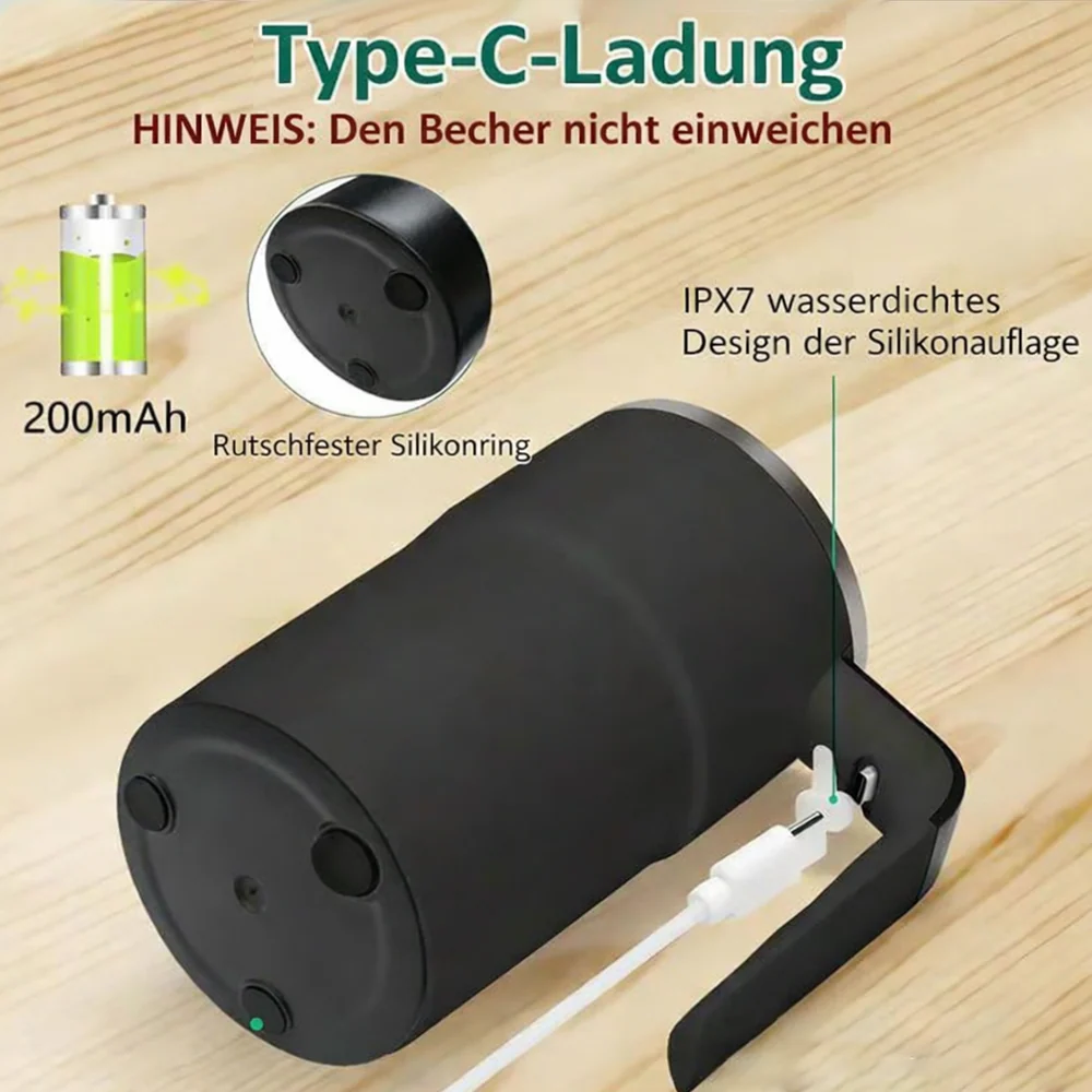 ☕️🔋 Intelligenter Magnetrühr- & Kühlbecher – 50 % Rabatt! Perfekte Temperatur & Konsistenz jederzeit. 🌀❄️ Einfach, nachhaltig, perfekt für Alltag & Büro. - Image 5