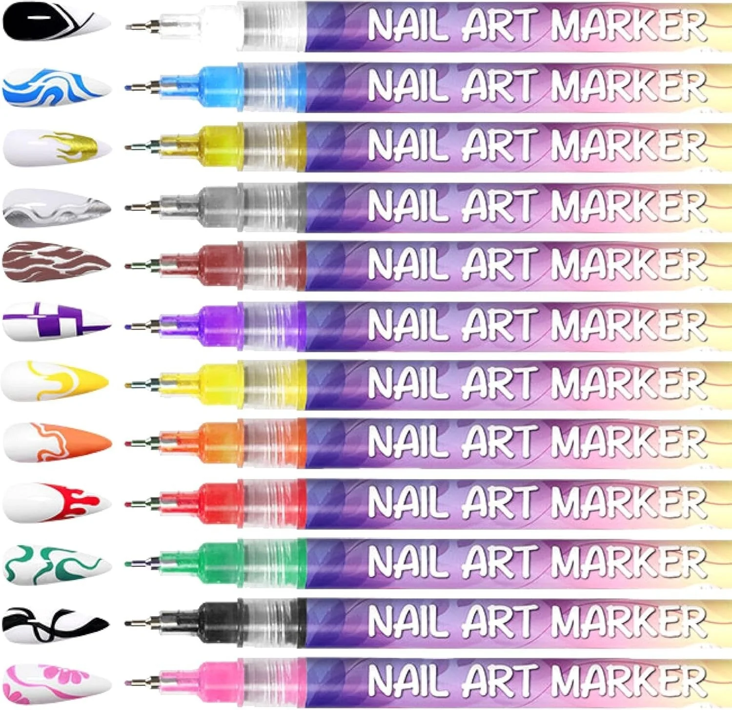 🎅🎁Weihnachtsangebot – 50 % Rabatt⏳12 Farben Nagelkunst-Stifte Set🎨💅 - Image 7